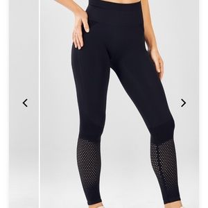 Fabletics black mesh seamless leggings